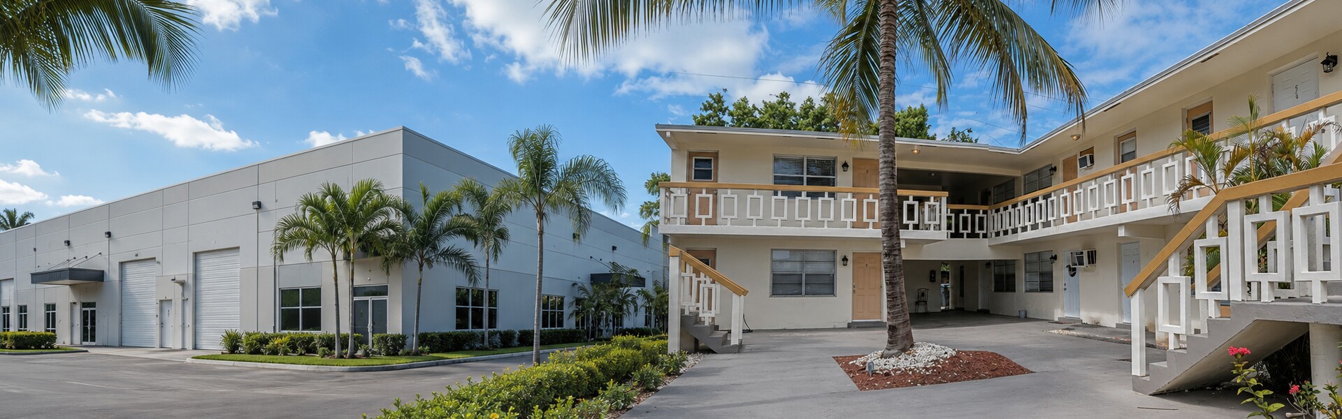 Light industrial warehouse and small Florida apartment property